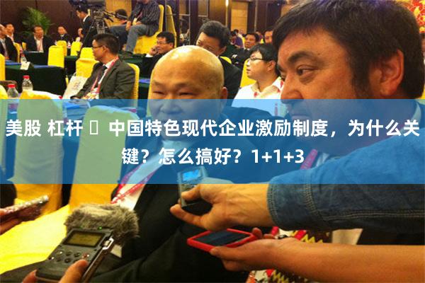美股 杠杆 ​中国特色现代企业激励制度，为什么关键？怎么搞好？1+1+3