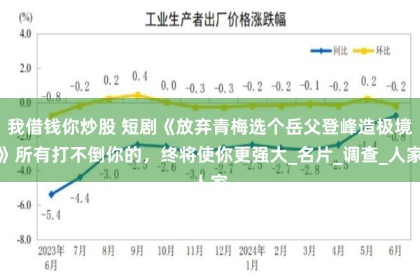我借钱你炒股 短剧《放弃青梅选个岳父登峰造极境》所有打不倒你的，终将使你更强大_名片_调查_人家