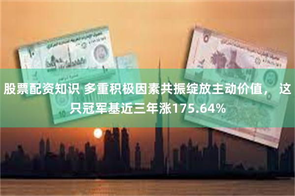 股票配资知识 多重积极因素共振绽放主动价值， 这只冠军基近三年涨175.64%