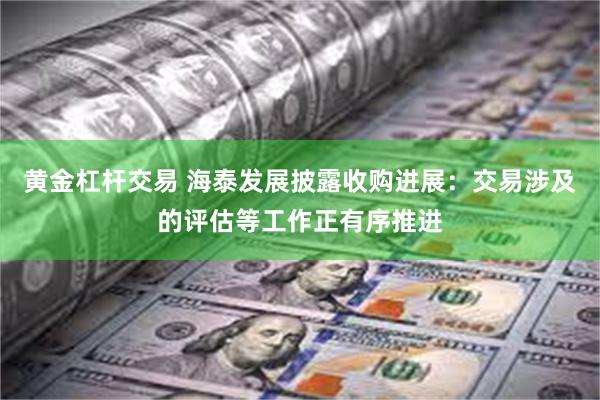 黄金杠杆交易 海泰发展披露收购进展：交易涉及的评估等工作正有序推进
