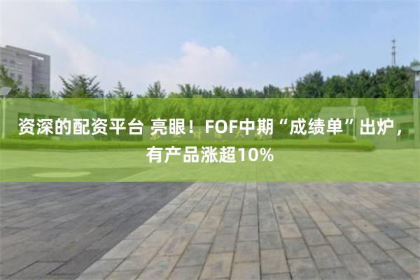 资深的配资平台 亮眼！FOF中期“成绩单”出炉，有产品涨超10%