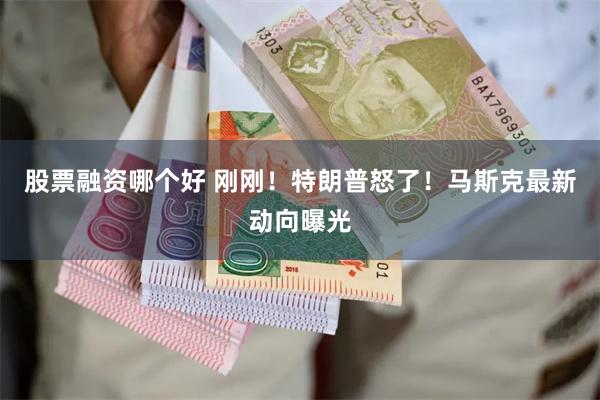 股票融资哪个好 刚刚！特朗普怒了！马斯克最新动向曝光