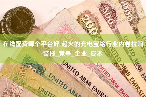 在线配资哪个平台好 起火的充电宝给行业内卷拉响警报_竞争_企业_成本