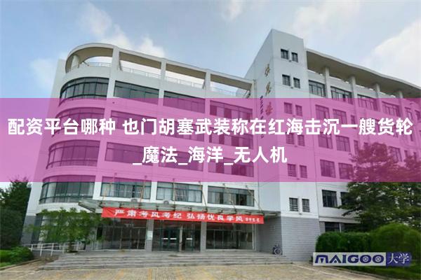 配资平台哪种 也门胡塞武装称在红海击沉一艘货轮_魔法_海洋_无人机