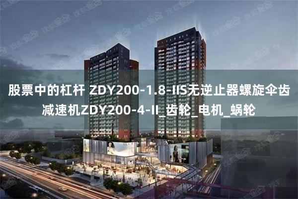 股票中的杠杆 ZDY200-1.8-IIS无逆止器螺旋伞齿减速机ZDY200-4-II_齿轮_电机_蜗轮