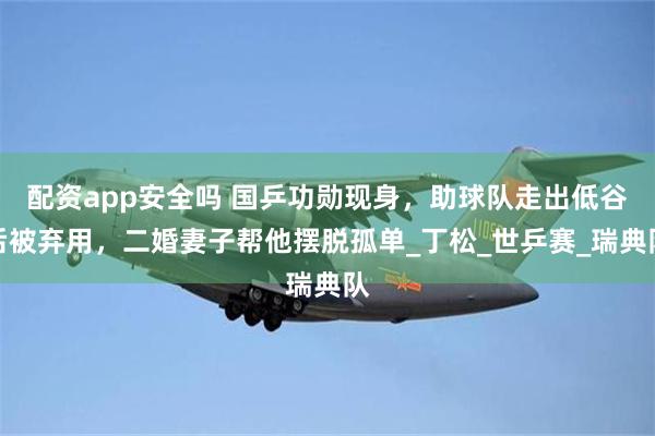 配资app安全吗 国乒功勋现身，助球队走出低谷后被弃用，二婚妻子帮他摆脱孤单_丁松_世乒赛_瑞典队