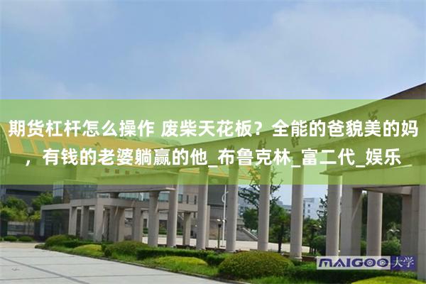 期货杠杆怎么操作 废柴天花板？全能的爸貌美的妈，有钱的老婆躺赢的他_布鲁克林_富二代_娱乐