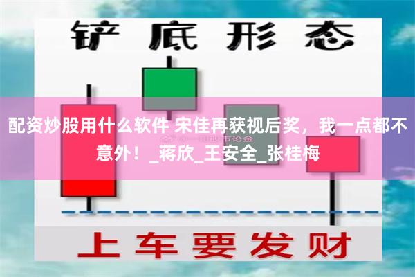 配资炒股用什么软件 宋佳再获视后奖，我一点都不意外！_蒋欣_王安全_张桂梅