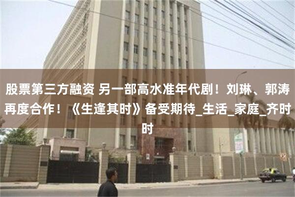 股票第三方融资 另一部高水准年代剧！刘琳、郭涛再度合作！《生逢其时》备受期待_生活_家庭_齐时