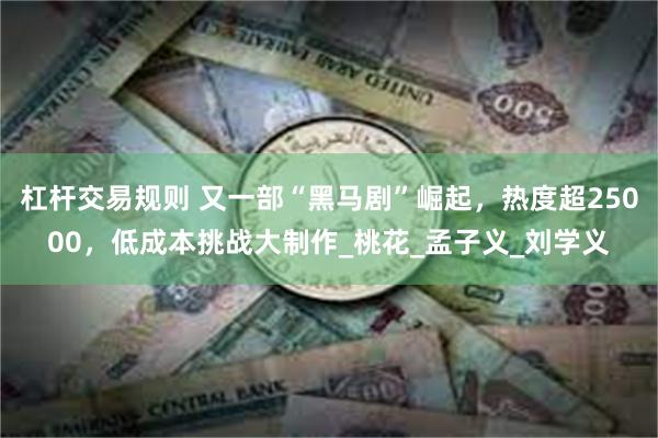 杠杆交易规则 又一部“黑马剧”崛起，热度超25000，低成本挑战大制作_桃花_孟子义_刘学义