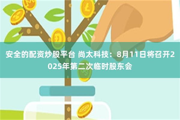 安全的配资炒股平台 尚太科技：8月11日将召开2025年第二次临时股东会