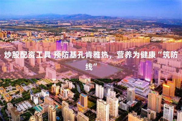 炒股配资工具 预防基孔肯雅热，营养为健康“筑防线”