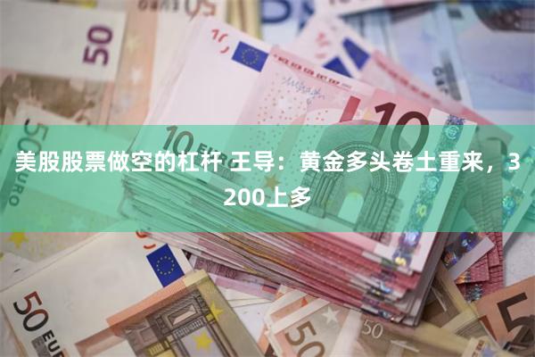 美股股票做空的杠杆 王导：黄金多头卷土重来，3200上多