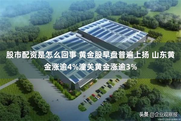股市配资是怎么回事 黄金股早盘普遍上扬 山东黄金涨逾4%潼关黄金涨逾3%