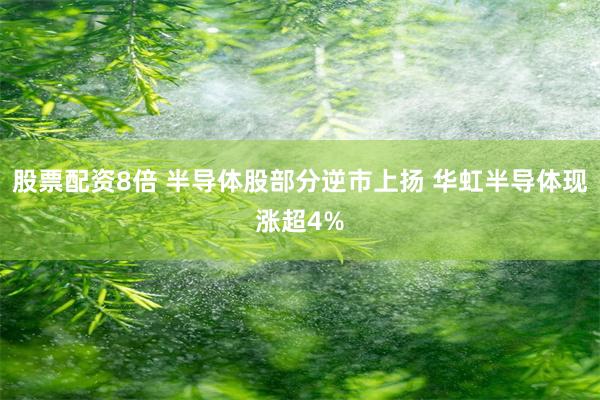 股票配资8倍 半导体股部分逆市上扬 华虹半导体现涨超4%