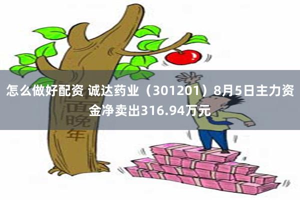 怎么做好配资 诚达药业（301201）8月5日主力资金净卖出316.94万元