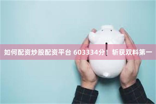 如何配资炒股配资平台 603334分！斩获双料第一