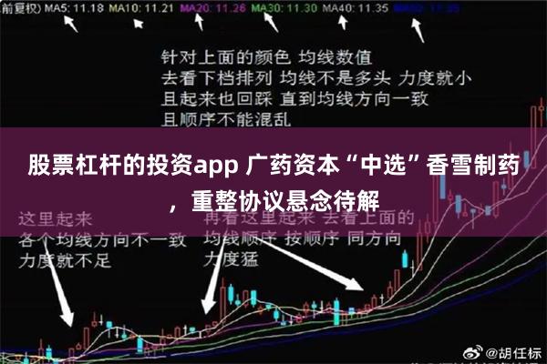 股票杠杆的投资app 广药资本“中选”香雪制药，重整协议悬念待解