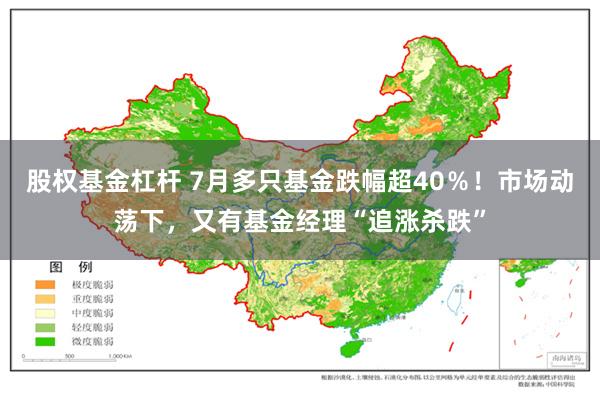 股权基金杠杆 7月多只基金跌幅超40％！市场动荡下，又有基金经理“追涨杀跌”