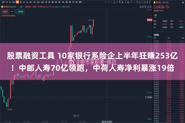 股票融资工具 10家银行系险企上半年狂赚253亿！中邮人寿70亿领跑，中荷人寿净利暴涨19倍